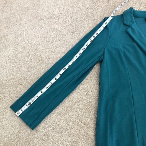 J. Jill Wearever Teal Blazer Women's Size MP Relaxed - Picture 14 of 14